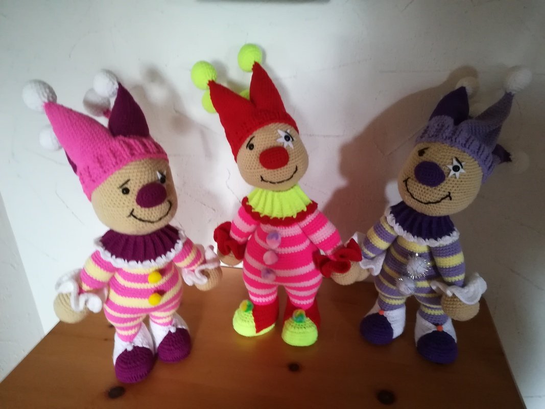 Häkelanleitung Amigurumi / Pepe, der kleine Clown