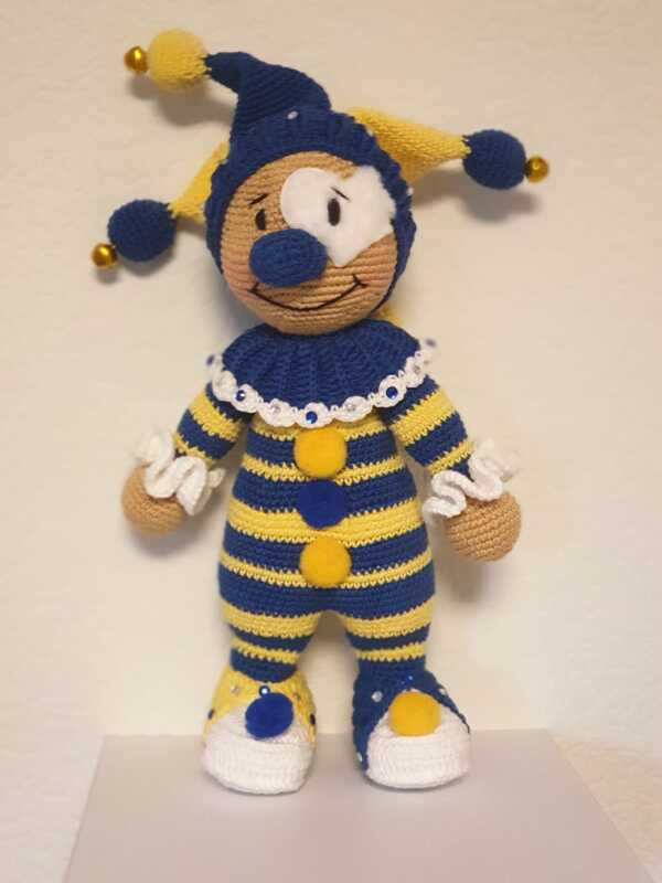 Häkelanleitung Amigurumi / Pepe, der kleine Clown