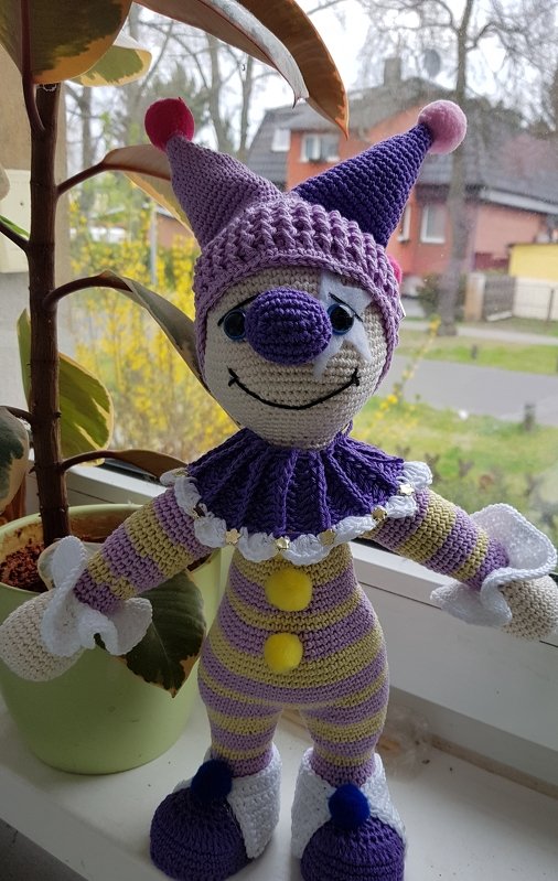 Häkelanleitung Amigurumi / Pepe, der kleine Clown