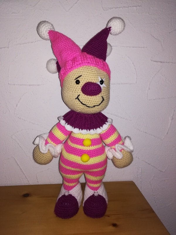 Häkelanleitung Amigurumi / Pepe, der kleine Clown