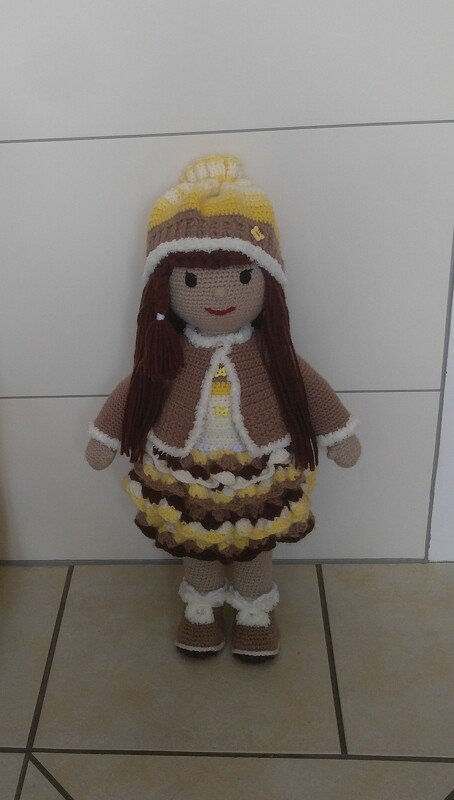 Häkelanleitung Puppenkleidung / 3-Jahreszeiten Outfit für die Puppe Mia / 3 Oufits