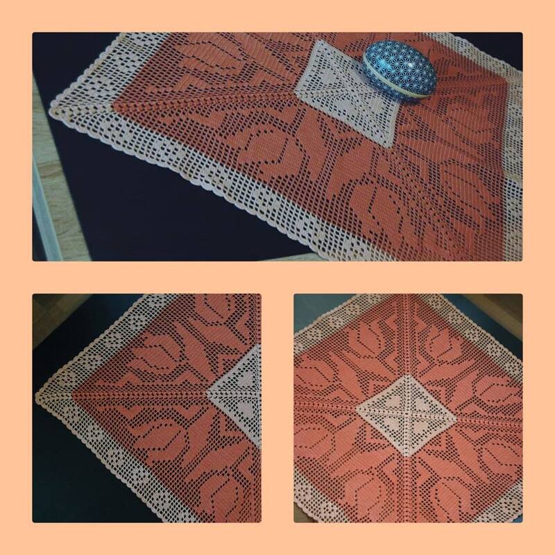 Mitteldecke "Herzliche Tulpen"