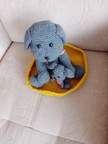 Häkeln hat sehr gut geklappt, der kleine Hund ist ja sehr süß.