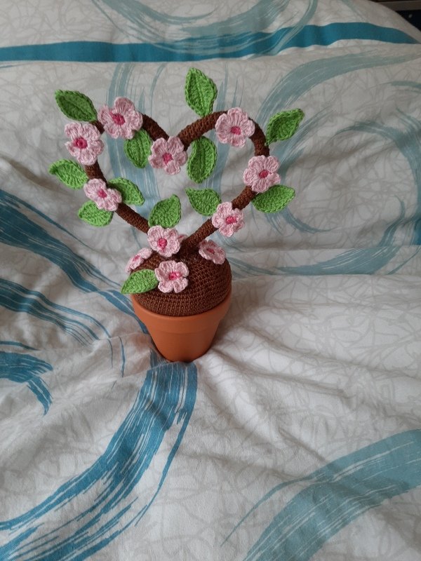 Häkelanleitung Kirschblüte