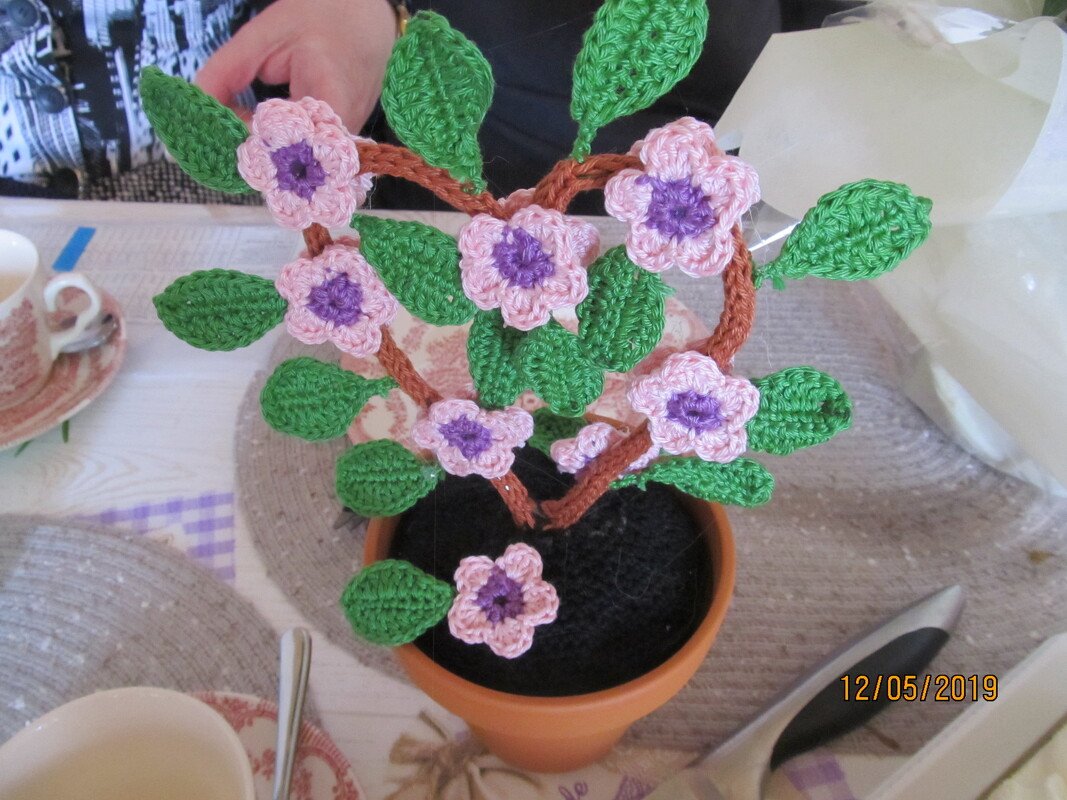 Häkelanleitung Kirschblüte