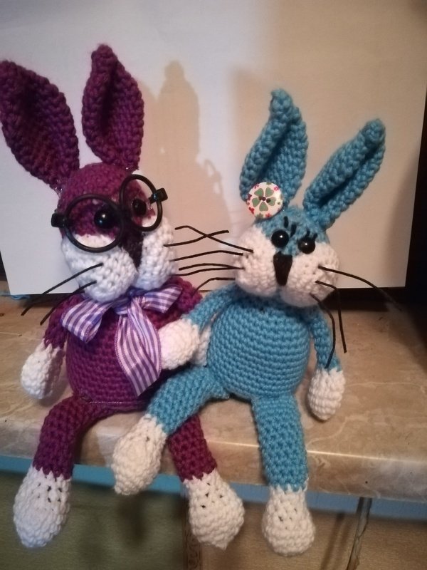 Häkelanleitung Kantenhocker Hase - PDF Datei