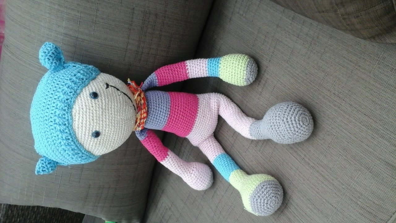 Häkelanleitung XXL Mond Männchen + Mond