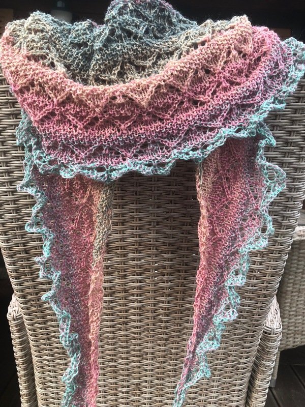 Strickanleitung Tuch Rhombus