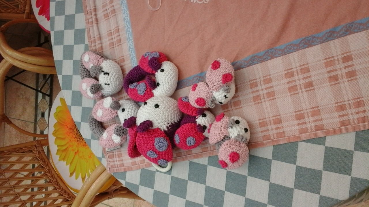 H&auml;kelanleitungen Marienk&auml;fer - s&uuml;&szlig;es Babyset - Sparset