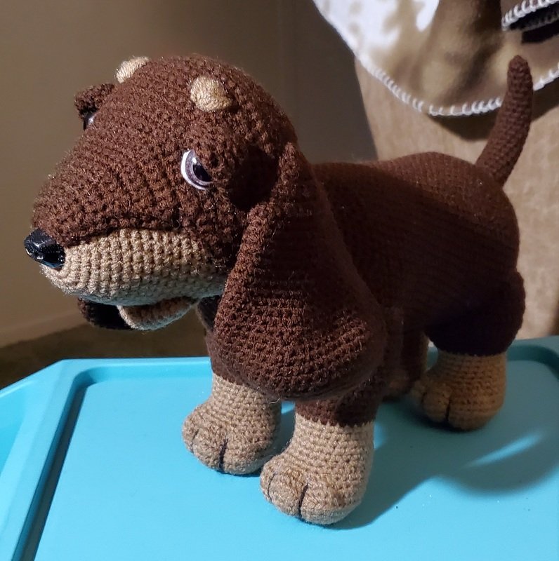 Dackel Boni  Häkelanleitung Amigurumi