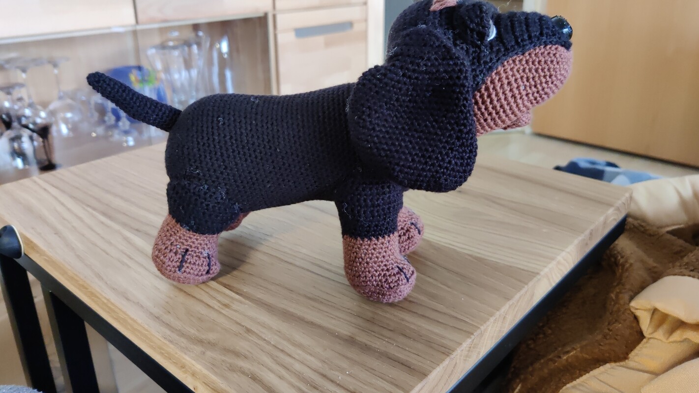 Dachshund Boni Pattern Amigurumi