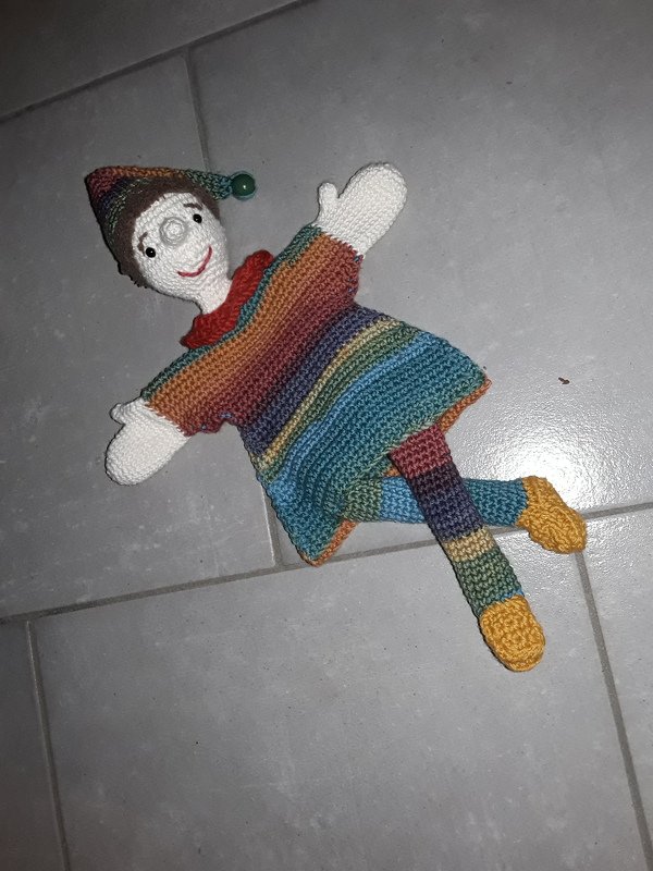 Häkelanleitung Handpuppe Kasperl