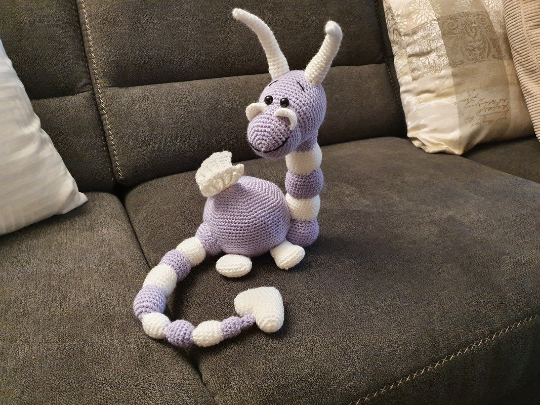 Häkelanleitung Amigurumi / Denno, der kleine Drache