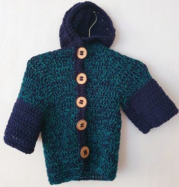 Ein Wintermantel für mein Baby nach einer Anleitung von Leomaxi_crochet 