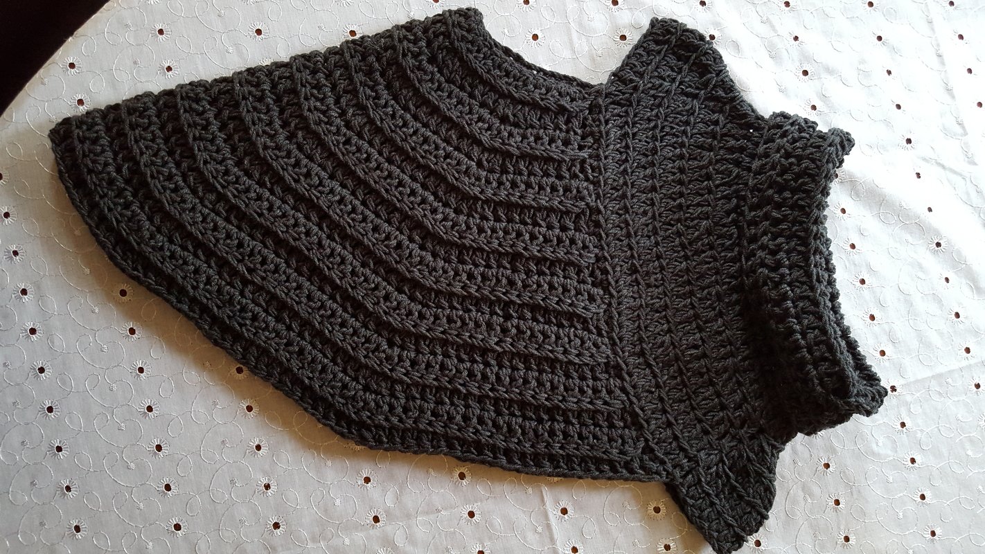 Crochet Pattern - Asym Shrug - Cape - Poncho - No.113E
