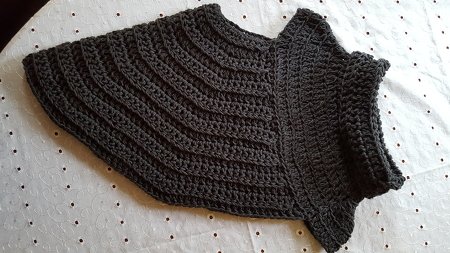 Crochet Pattern - Asym Shrug - Cape - Poncho - No.113E