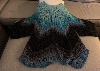 I loved working this pattern and got to wear it this past autumn before it got too cold out here in Connecticut.