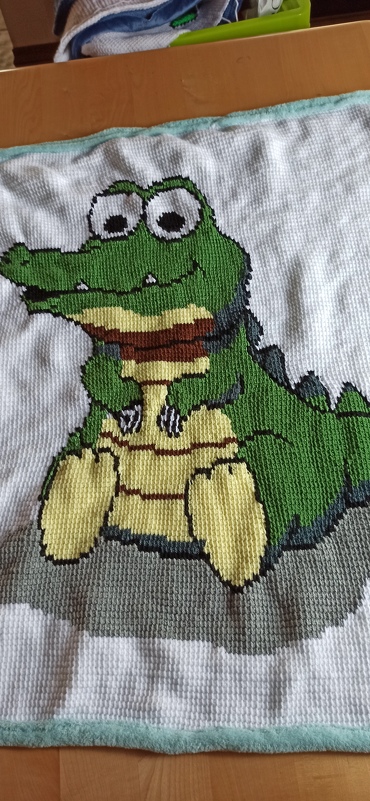 Childrens Blanket - Crocodile