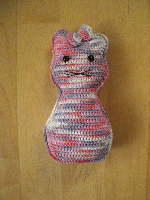 Häkelanleitung Katze , als Dekoration ,Kissen oder Untersetzer