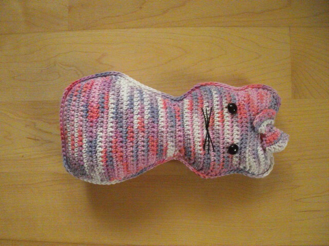 Häkelanleitung Katze , als Dekoration ,Kissen oder Untersetzer