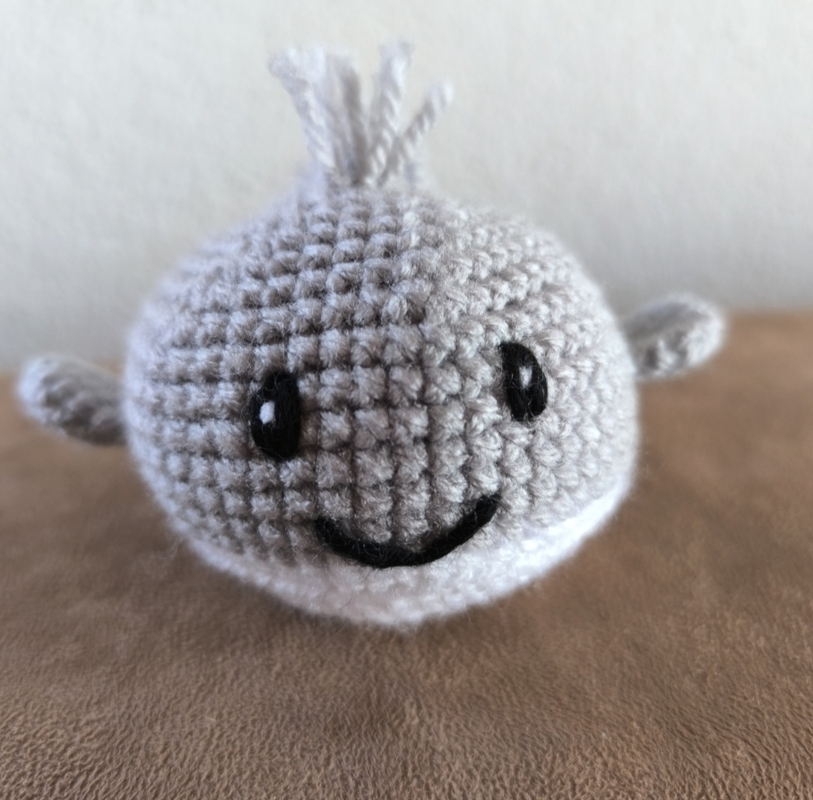 Wollrest-Wale, Amigurumi, Häkelanleitung