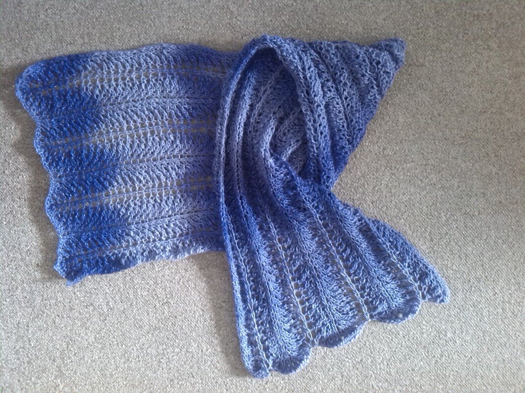 Strickanleitung: Lace-Tuch für Anfänger