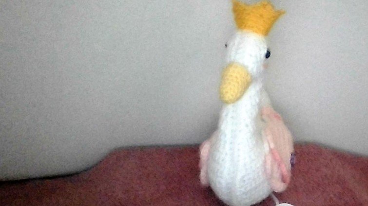 Schwanenprinzessin als Dekoration oder Babyspielzeug häkeln