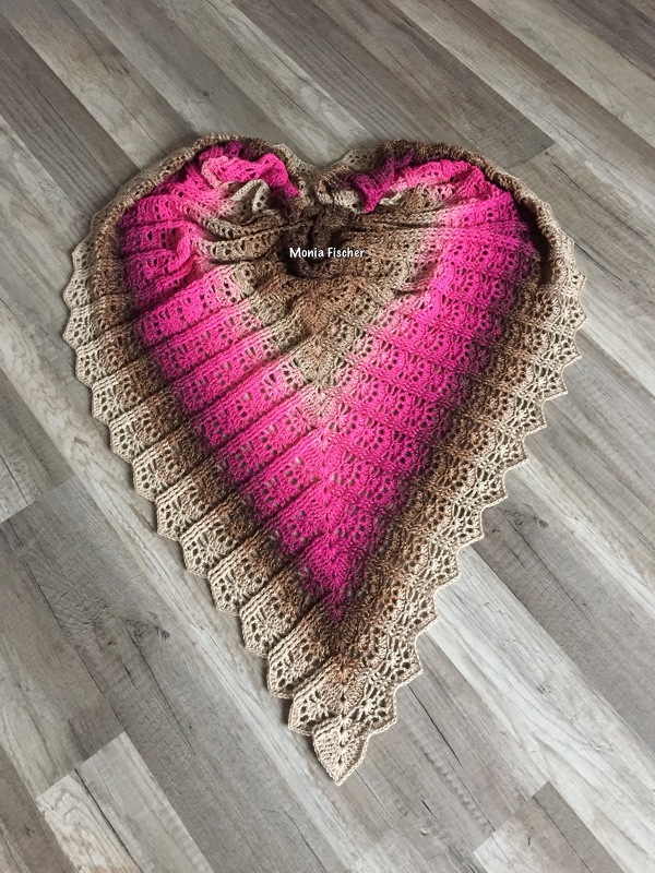 Häkelanleitung Dreieckstuch "Open end"