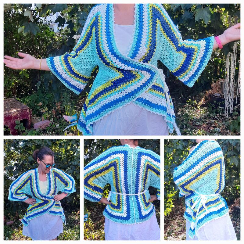 einfache Wickelbluse/ Tunika "Goldstück"