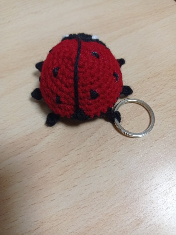 Häkelanleitung für Schlüsselanhänger Marienkäfer - Glückskäfer 'Marie' -