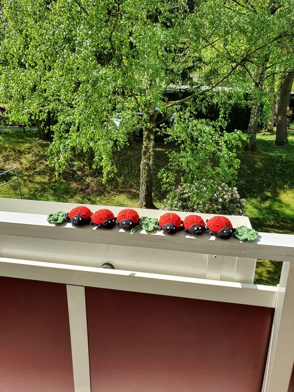 Häkelanleitung für Schlüsselanhänger Marienkäfer - Glückskäfer 'Marie' -