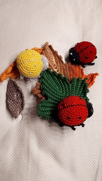 Häkelanleitung für Schlüsselanhänger Marienkäfer - Glückskäfer &#039;Marie&#039; -