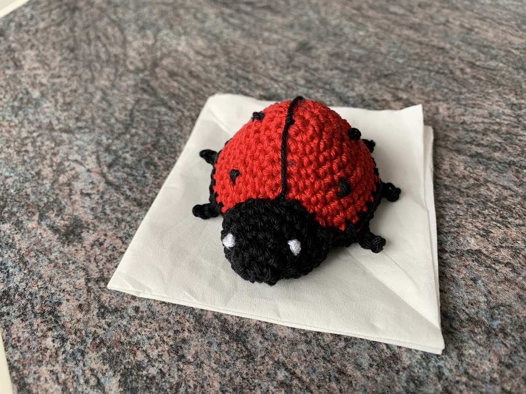 Häkelanleitung für Schlüsselanhänger Marienkäfer - Glückskäfer &#039;Marie&#039; -