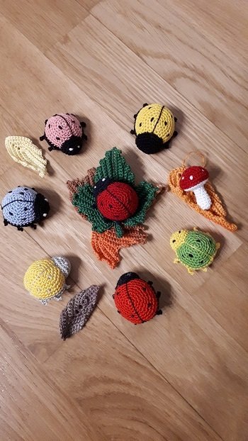 Häkelanleitung für Schlüsselanhänger Marienkäfer - Glückskäfer &#039;Marie&#039; -