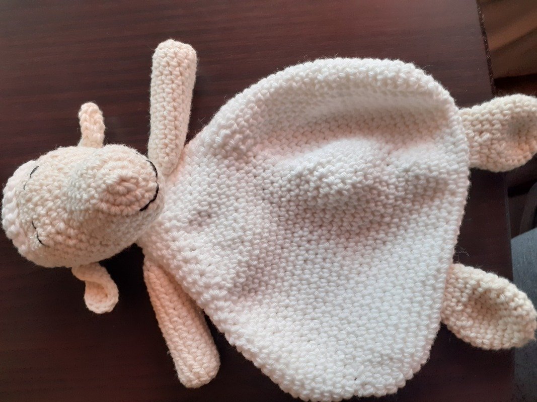 Häkelanleitung - Schmusetuch &quot;Schaf&quot;