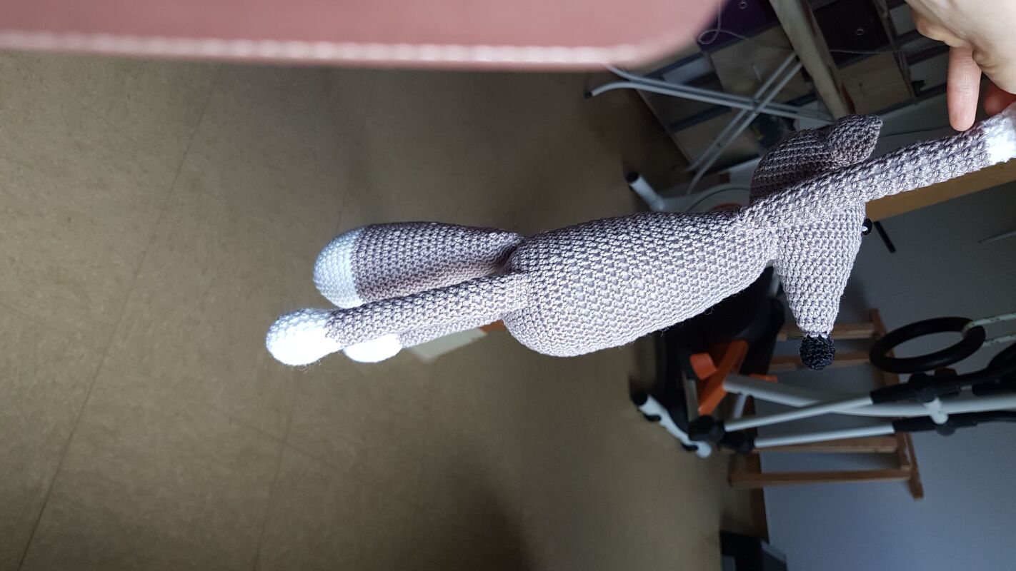 Häkelanleitung Schlenkertier XL Kaschmir Fuchs ANTON 50 cm groß, super einfach