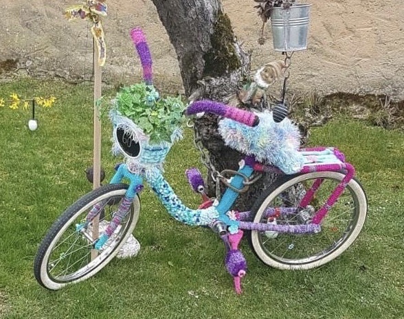 Kinderfahrrad umstricken - Pimp my bike - Strickanleitung
