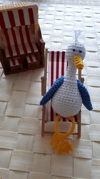 Häkelanleitung Möwenpaar - PDF Datei