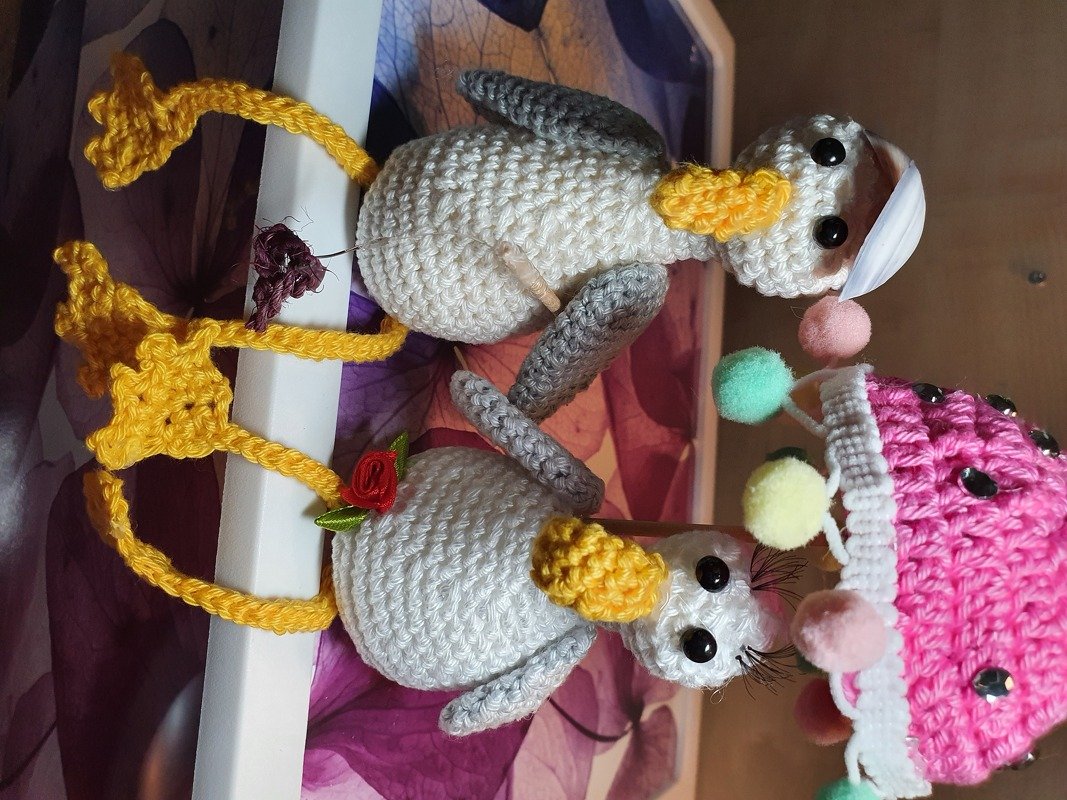 Häkelanleitung Möwenpaar - PDF Datei