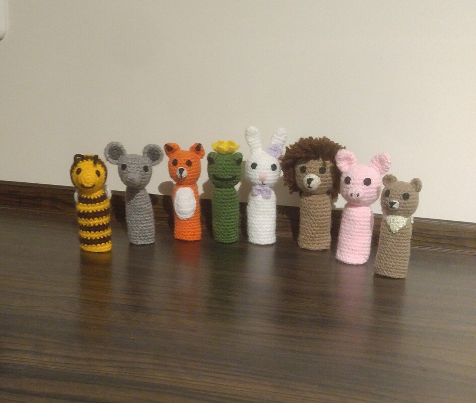 Pattern Finger puppets