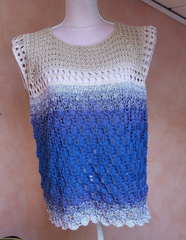 Häkelanleitung für das Tunika-Shirt "Purple Heart"