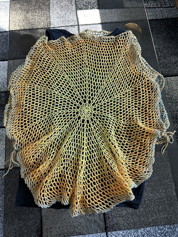 Häkelanleitung Netzshirt rund