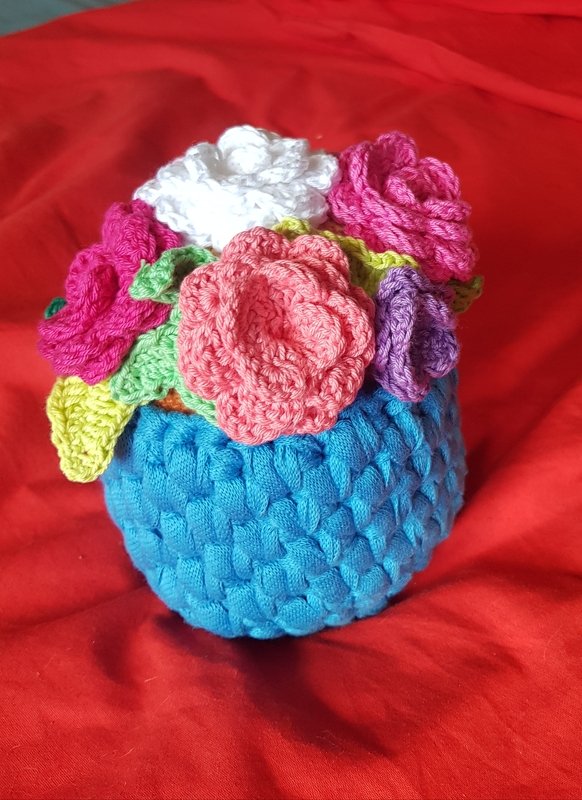 Häkelanleitung, Blumen, Peony