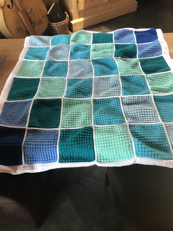 Children's blanket 'Colorful mosaic of squares'