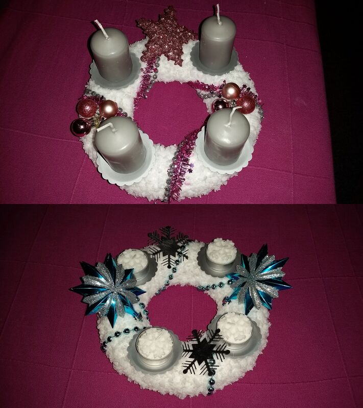 Strickanleitung kostenlos - Adventkranz