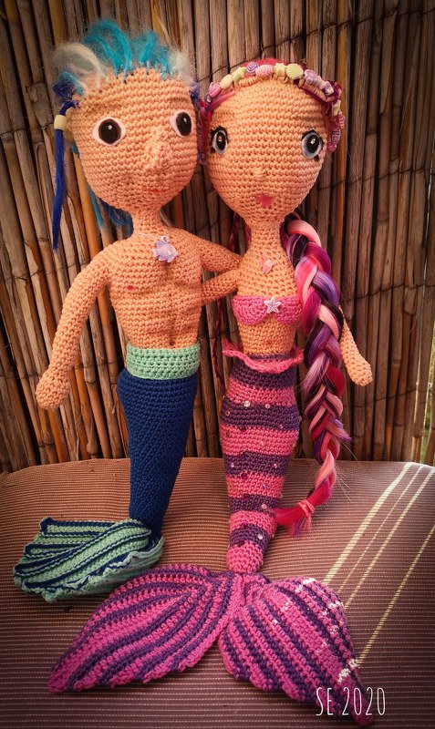 Meerjungfrau Gimena &amp; Michelle  Häkelanleitung Amigurumi