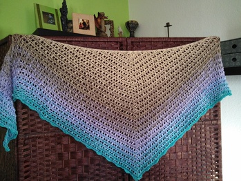 Ein Tuch im Syksimuster. Mein Liebling der 4Jahreszeiten!