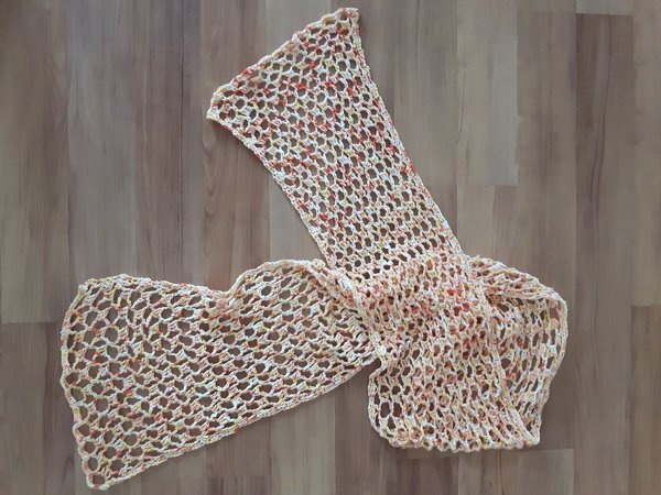 "Adelle" sommerliches Häkeltuch / Stola / Schal / Netzstola 