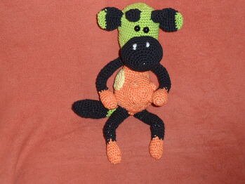 Die bunte Kuh auf der Allgäuer Wiese.