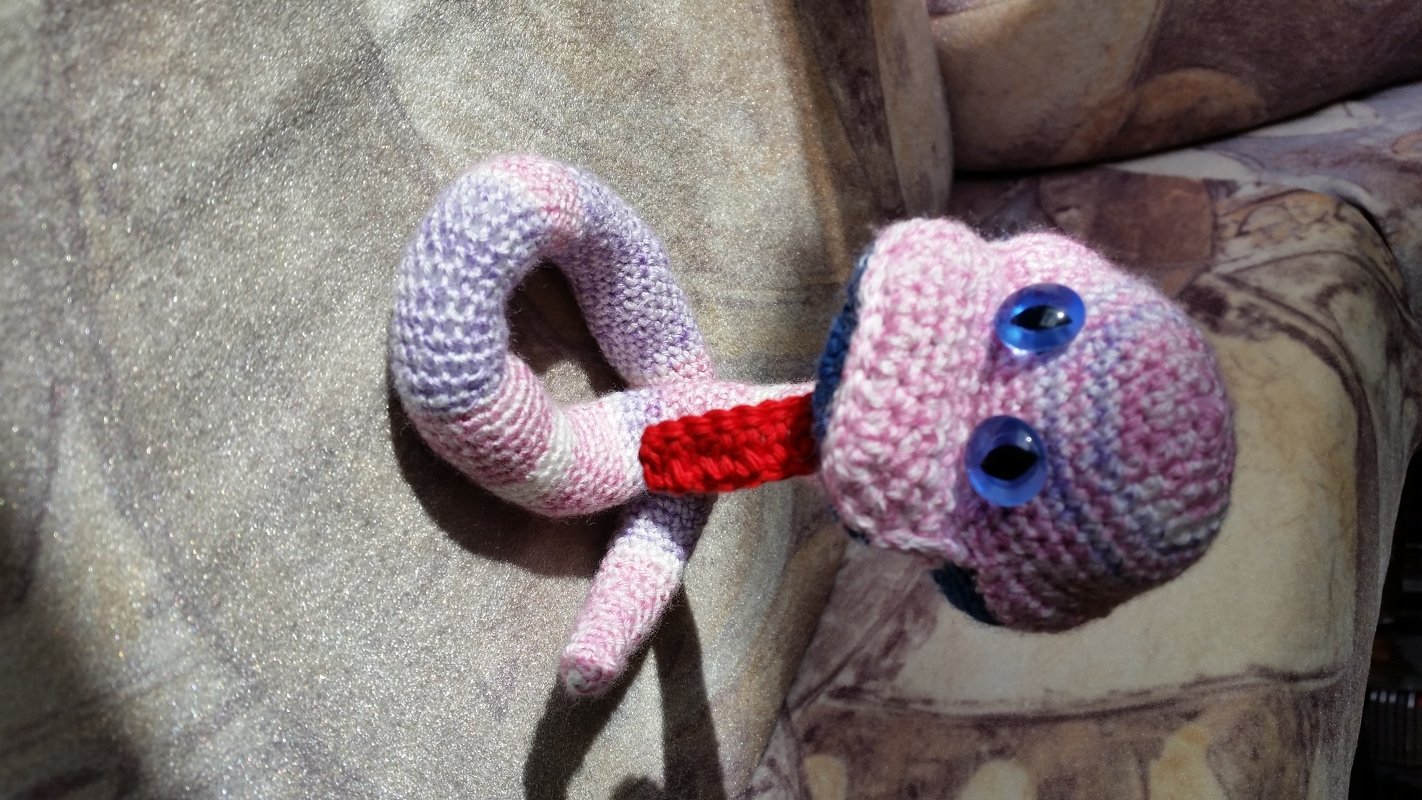 Häkelanleitung Schlange Frühling / Sommer